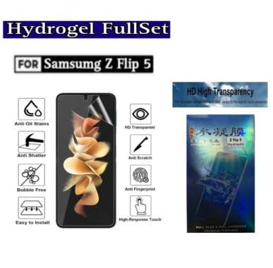 Screen Protector Hydrogel Samsung Galaxy Z Flip 5 Flip5 Fullset