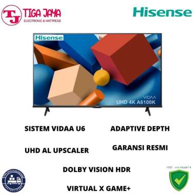 HISENSE 58A6100K LED TV 4K SMART TV VIDAA OS 70 INCH 58A6100 58A6100K