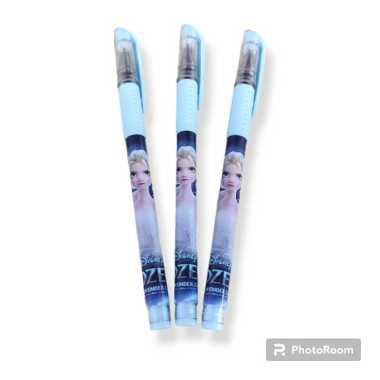 Pulpen Gel / Gel Pen 0.5mm Karakter Kartun Isi 1 FROZEN