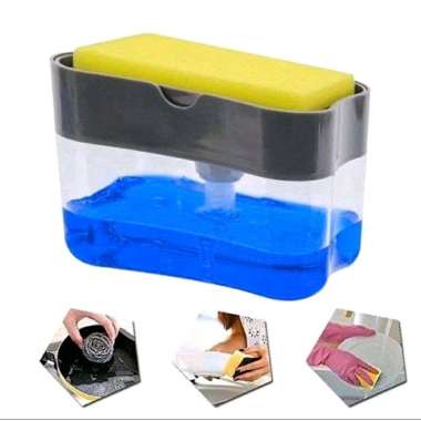 Shohiby Dispenser Sabun Cuci Piring / Tempat Dispenser Sabun Cuci / Spon Cuci Multicolor
