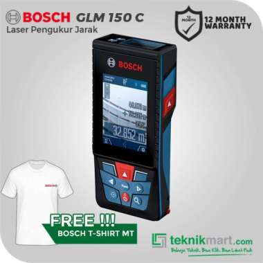 Bosch Laser Distance Meter/ Meteran Laser Pengukur Jarak GLM 150C 150M