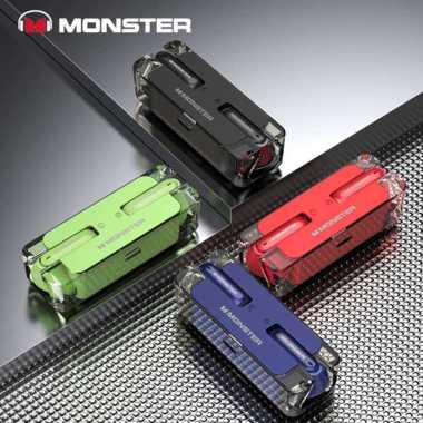 Monster XKT08 Wireless Bluetooth Earphone Headset Earbuds TWS Monster Black
