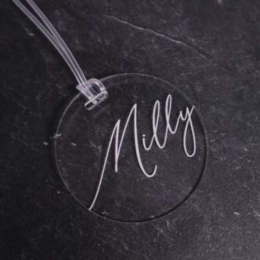 Bag Tag Akrilik | Madison | Luggage Tag | Custom Nama