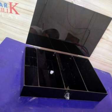 kotak uang mini/money box /laci - Putih - Putih - Putih Hitam