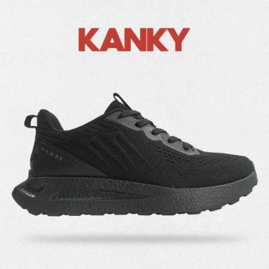 Kanky Story Honjo ukuran 35-45 - Sepatu Sneakers Casual Sport Sekolah Pria Wanita Kanky 41 All Black