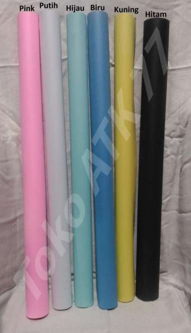 Kertas Karton Manila Brief Card Warna Biru Hijau Hitam Kuning Pink Putih 6 Lembar READY STOCK Pink