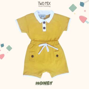 Sale 9.9 Two Mix - Baju Setelan Anak Lucu Laki-Laki Celana Lengan Pendek Kaos Katun 0-3 Tahun 4363B,