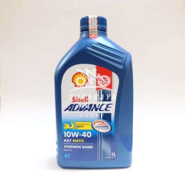 Oli SHELL AX7 MATIC 1L ADVANCE 1000ml 1 Liter Sepeda Motor NMax XMax 150 155 160 New Aerox