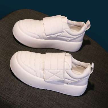 Zealo.Shoes 254 Sepatu Sneakers Slip Velcro Wanita Musim Panas Import 40 PUTIH