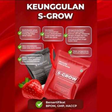 S-GROW Susu Peninggi Badan (susu tinggi kalsium tinggi protein)