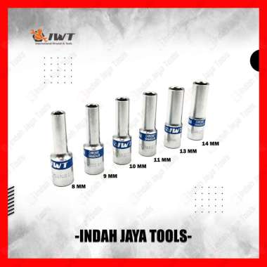 IWT 1/2" PANJANG 8 9 10 11 12 13 14 mm Kunci Mata Sok Impact Socket 10 MM