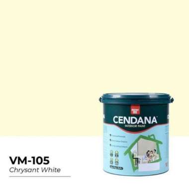 Mowilex Cendana Cat Tembok Interior Readymixed [5 Kg] C-105 Chrysan White