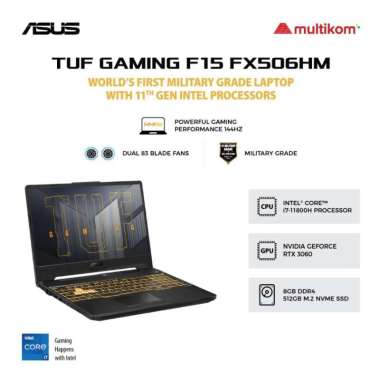 ASUS FX506HM I736B6G-O I7-11800H 8GB 512SSD RTX3060 6GB WIN10 OHS