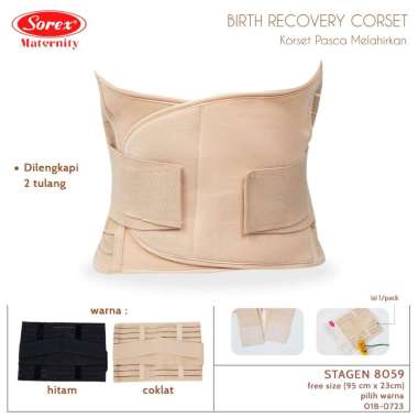 Sorex Slimming Corset Stagen Pasca Melahirkan Freesize Korset 8059 Coklat