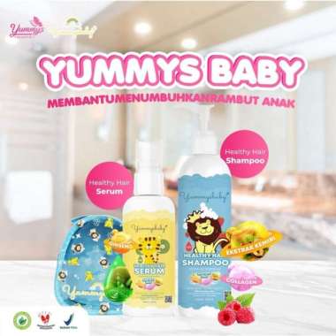 [Rambut Bayi Lebat] Yummys Baby Shampoo &amp; Serum Penumbuh Rambut Bayi