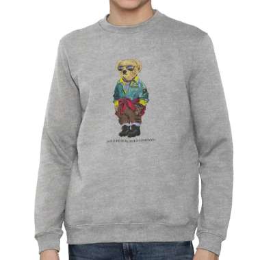POLO - 7864.61 Sweatshirt Mens Bear - Gray Gray L
