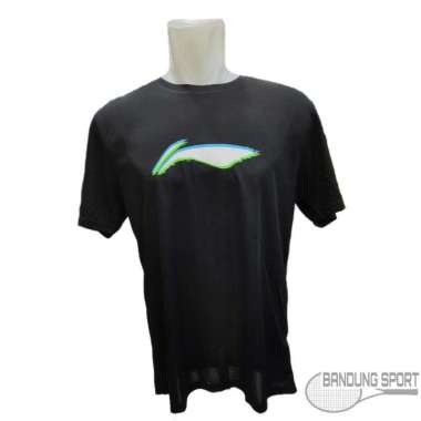 Baju T- Shirt Badminton lining / Kaos Badminton Lining XXL Hitam