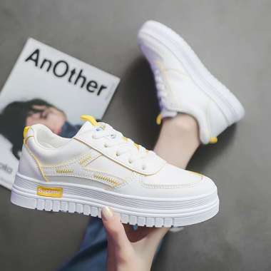 SPV SEPATU SNEAKERS FASHION WHITEE AMC 58 40 LIST KUNING