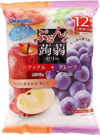 ORIHIRO APPLE&GRP KONYAKU JELLY 240G PCH