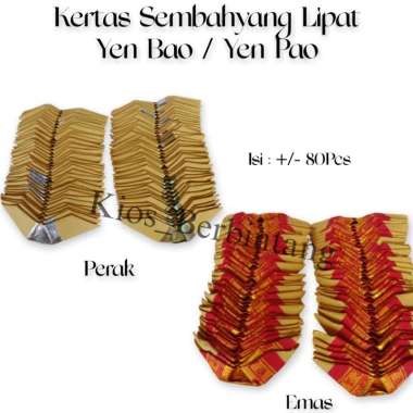 Kertas Sembahyang Lipat Yen Bao Yen Pao perak
