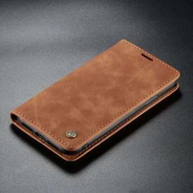 Flip case Vivo V27 5G wallet leather cover casing Dompet Kulit case coklat muda
