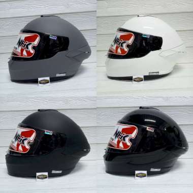 NHK MARK 1 SOLID DOUBLE VISOR M WHITE
