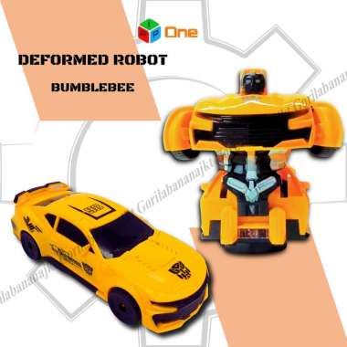 Mainan RC Transform Mobil Remote Polisi Transformers Robot BUMBLEBEE