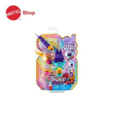 Trolls Band Together Purple Hair Pops - Mainan Action Figure