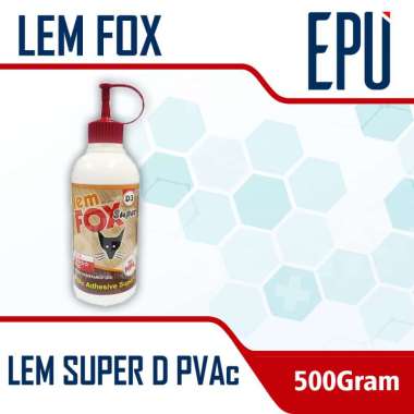 Lem Fox PVAc Super D Lem Fox Super D 500GR Lem Kayu Lem Tahan Air 1 Pieces