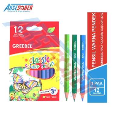 Aksesoren Pensil Warna Classic Greebel 12/24/36 Color / Pencil Coloring / Colour Pencils Cerah 12 Wa
