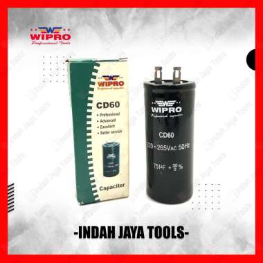 WIPRO CD60 Kapasitor Starting 75 uf 220-265V Capacitor Dinamo Starter