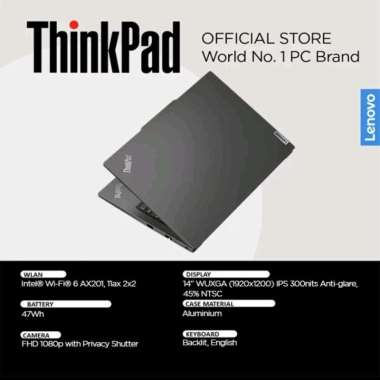 LENOVO THINKPAD E14 GEN 5 I5 1335U 8GB/16GB 512GB IRIS XE 14"WUXGA W11PRO GARANSI RESMI-16GB