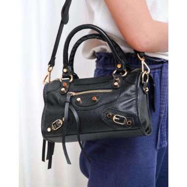 TAS WANITA KULIT SAPI ASLI S Putih