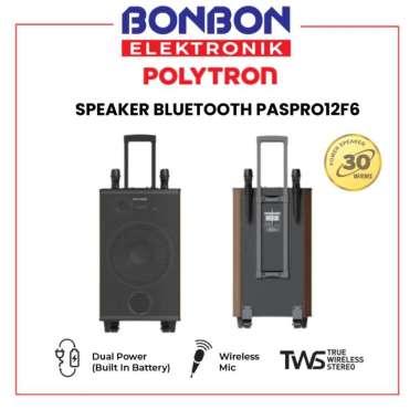POLYTRON Speaker Aktif Bluetooth PAS-PRO12F6 / PASPRO12F6 Power Supply