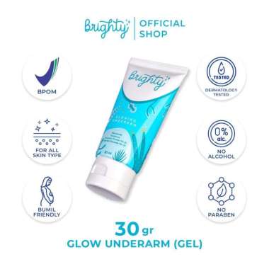 Brighty Gel Glowing Underarm 30ml / Cream Pencerah Ketiak