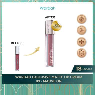 Wardah Exclusive Matte Lip Cream 09 - MAUVE ON