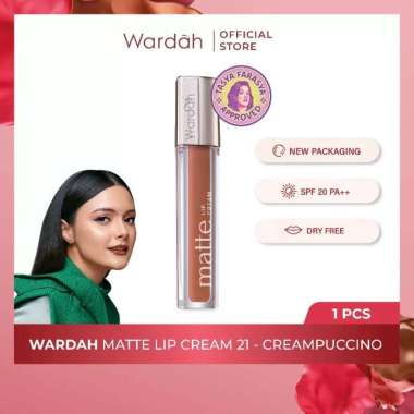 Wardah Exclusive Matte Lip Cream 21 - CREAMPUCCINO