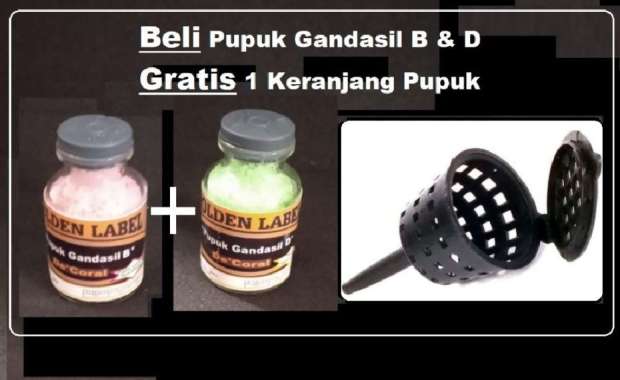 Beli Pupuk Gandasil B dan Gandasil D Gratis Keranjang Pupuk| Bibit