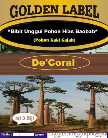 Bibit Unggul Pohon Hias Baobab|Benih Pohon Kaki Gajah |Tanaman Baobab