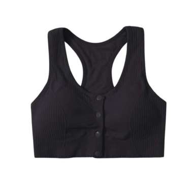 LIDILY - Sport Bra | BH Olahraga Kancing Depan | BH Senam Busui Friendly | Sportwear High Impact | S