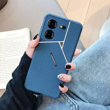 Premium Sandstone Soft Case Tecno Pova 5 Pro Navy