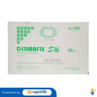 ONEMED DERMAFIX-S IV 6 X 7 CM BOX 25 PCS