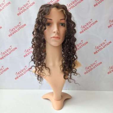Wig Rambut Asli/ Wig Human Hair Curly Natural (16DC)