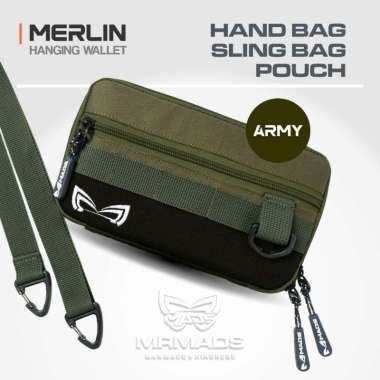 Merlin Hanging Wallet - Tas Tangan Tas Selempang Pouch Bag Sling Bag Hand Bag Hanging Bag - Canvas V