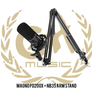 MAONO PD200X USB / XLR Dynamic Microphone | Gaming Podcast PD200 RGB PD200+NB35 ARM
