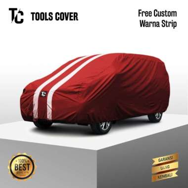 Body Cover Sarung Mobil All New Rush Gr 2021 2022 Waterproof Outdoor STRIP 2 Merah