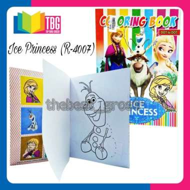 BUKU MEWARNAI DOT TO DOT INTERFANCY / BUKU EDUKASI ANAK / BUKU BERGAMBAR / COLORING BOOK ICE PRINCES