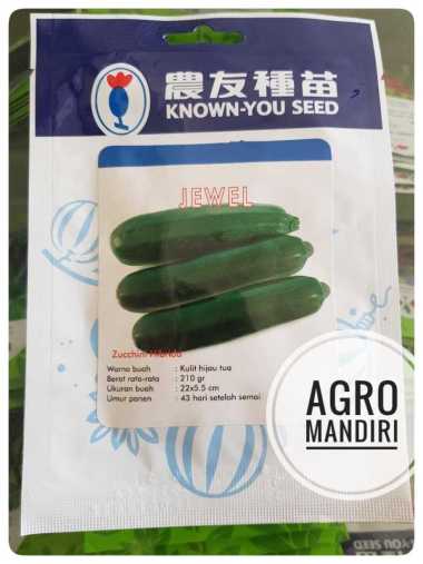 Benih Timun Zukini / Zucchini Jewel F1 isi 5 gram Known You Seed