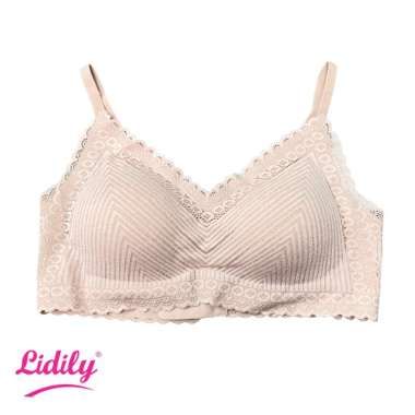 Lidily - [PRODUCT EXCLUSIVE] Bralette Seamless Mix Renda| BH Wanita dengan Kait Belakang | BH Kemben