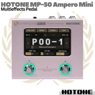 HOTONE MP50 Ampero Mini Multi effects Pedal | Efek Gitar Multieffect MP50PT Purple